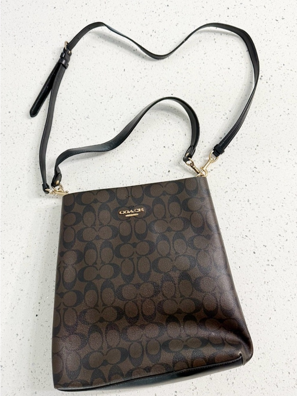Coach Signature Bucket Bag Upcycle Cutter Fabric DIY Parts